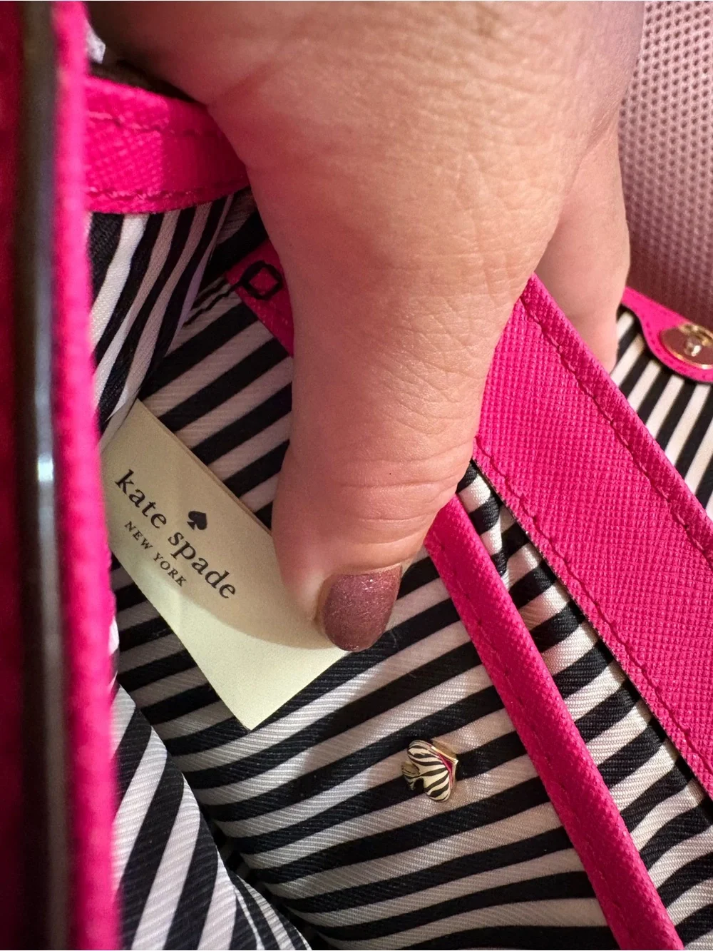 KATE SPADE Cedar Street Mini Nora Hot Pink Crossbody Satchel